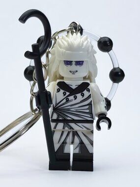 Naruto Madara Uchiha Custom Minifigure Keychain